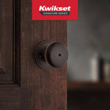 Kwikset Juno Venetian Bronze Privacy Bed/Bath Door Knob