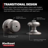 Kwikset Juno Satin Nickel Privacy Bed/Bath Door Knob