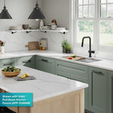 KRAUS Kore Workstation 33 in. Stainless Steel Undermount Double Bowl Kitchen Sink with Integrated Ledge & Accessories