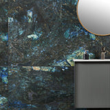 Jume Onyx Labrodorite Blue 24 in. x 48 in. Polished Porcelain Floor and Wall Tile (15.49 Sq. Ft./Case)