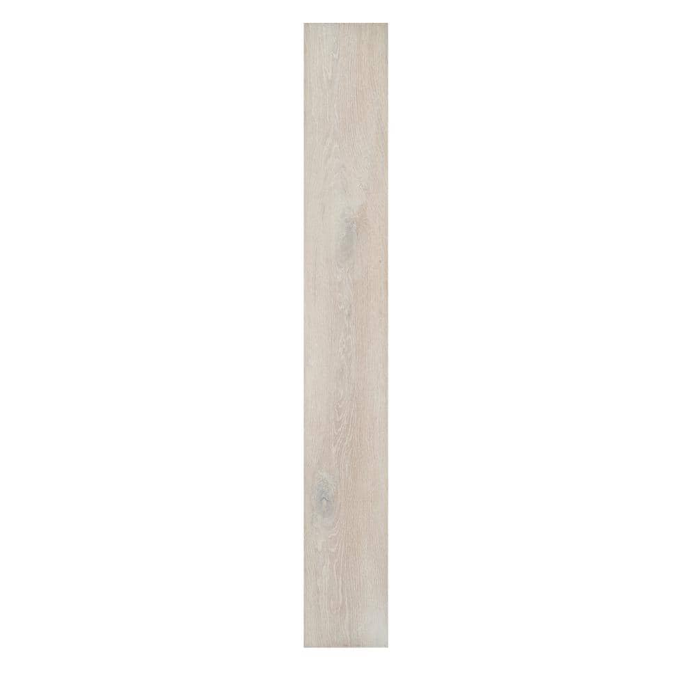 Sure+ Lambswool White Oak 1/4 in. T x 6.5 in. W Click Lock Wire Brushed Engineered Hardwood Flooring (21.7 sq.ft./case)
