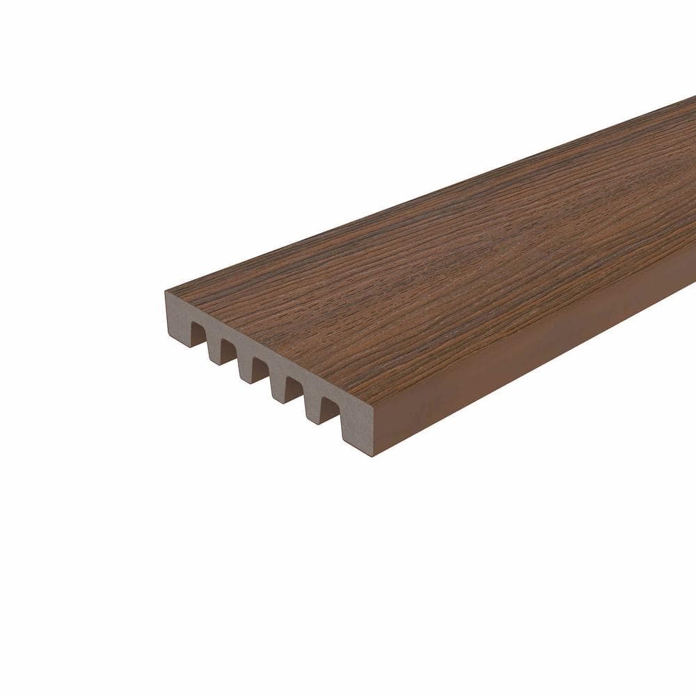 NewTechWood Monarch Series Composite Decking Board - Emperor Leather Brown
