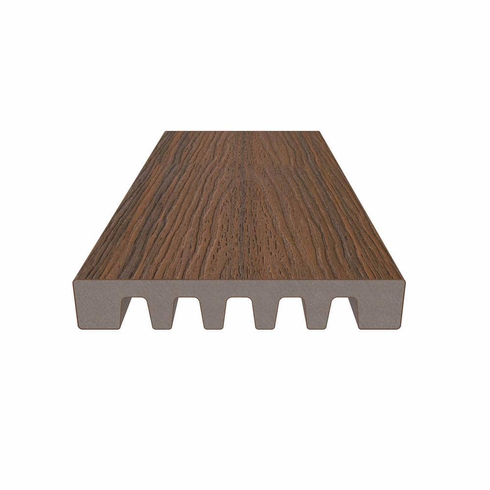 NewTechWood Monarch Series Composite Decking Board - Emperor Leather Brown
