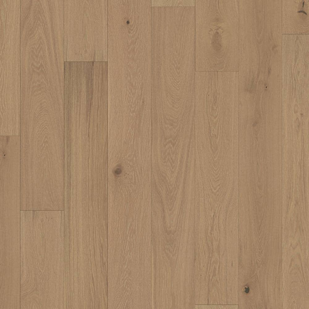 ASPEN FLOORING Lebanon White Oak 3/8 in. T x 7.5 in. W Tongue and Groove Wire Brushed Engineered Hardwood Flooring (39.06 sqft/case)