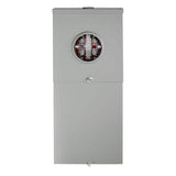Leviton 150 Amp Outdoor Meter Main Combo, 8-Spaces, Ringless with Lever Bypass, 5th Jaw Installed