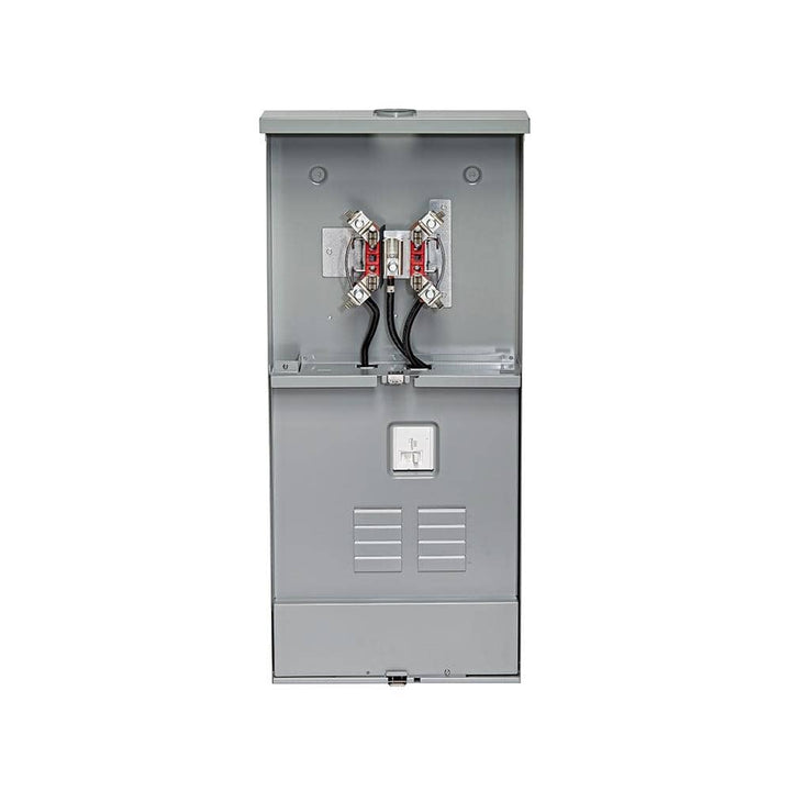 Leviton 150 Amp Outdoor Meter Main Combo, 8-Spaces, Ringless with Horn Bypass