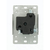 Leviton 50 Amp 2-Pole Flush Mount Shallow Single Outlet, Black (NEMA 6-50R)