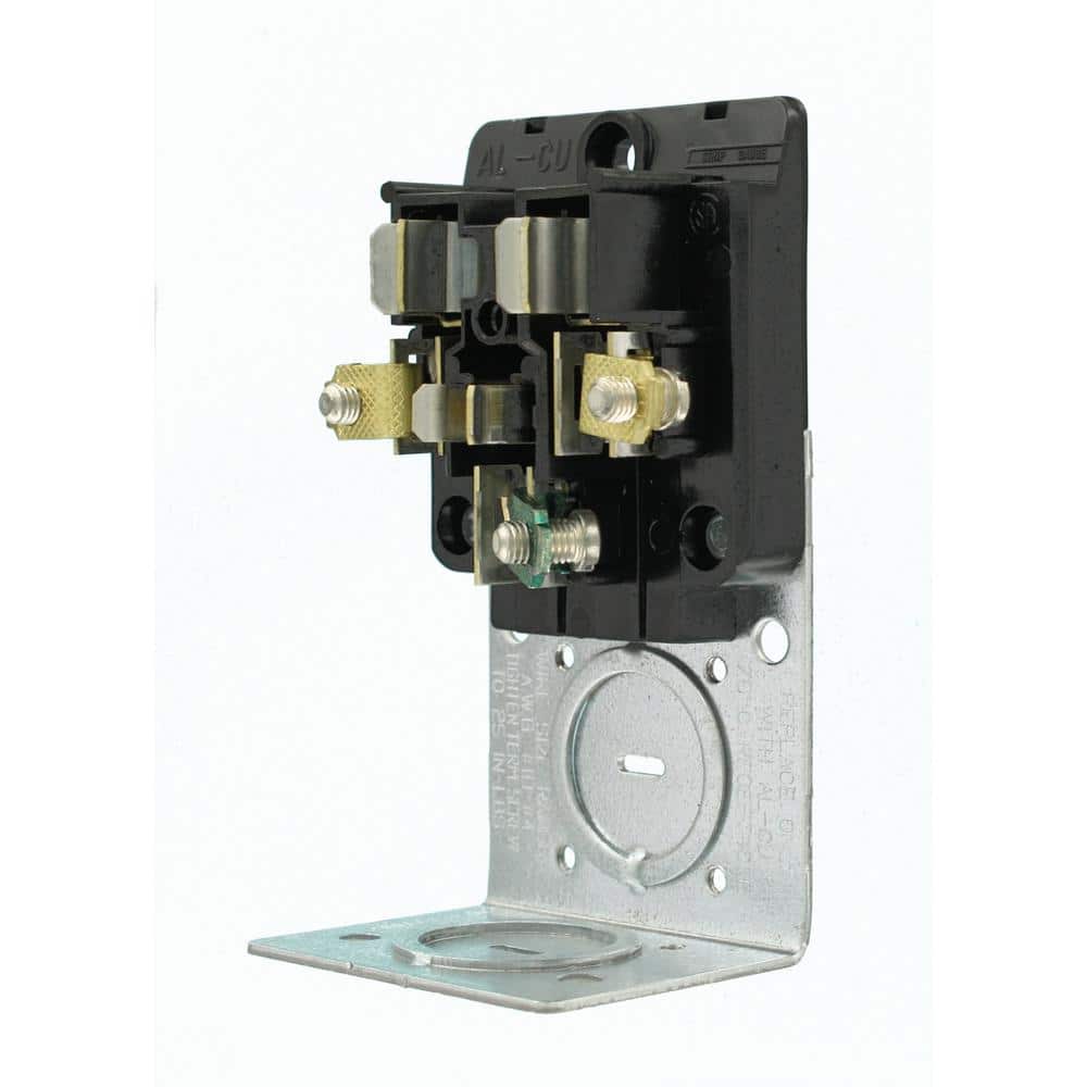 Leviton 50 Amp Double Pole Single Outlet, Black (Surface Mount, NEMA 6-50R)