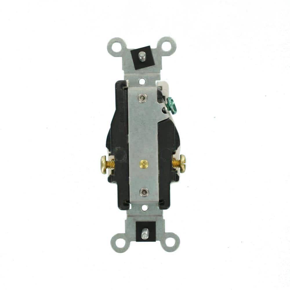 Leviton 20 Amp Commercial Grade Double-Pole Single Outlet, White (NEMA 6-20R, 250V)