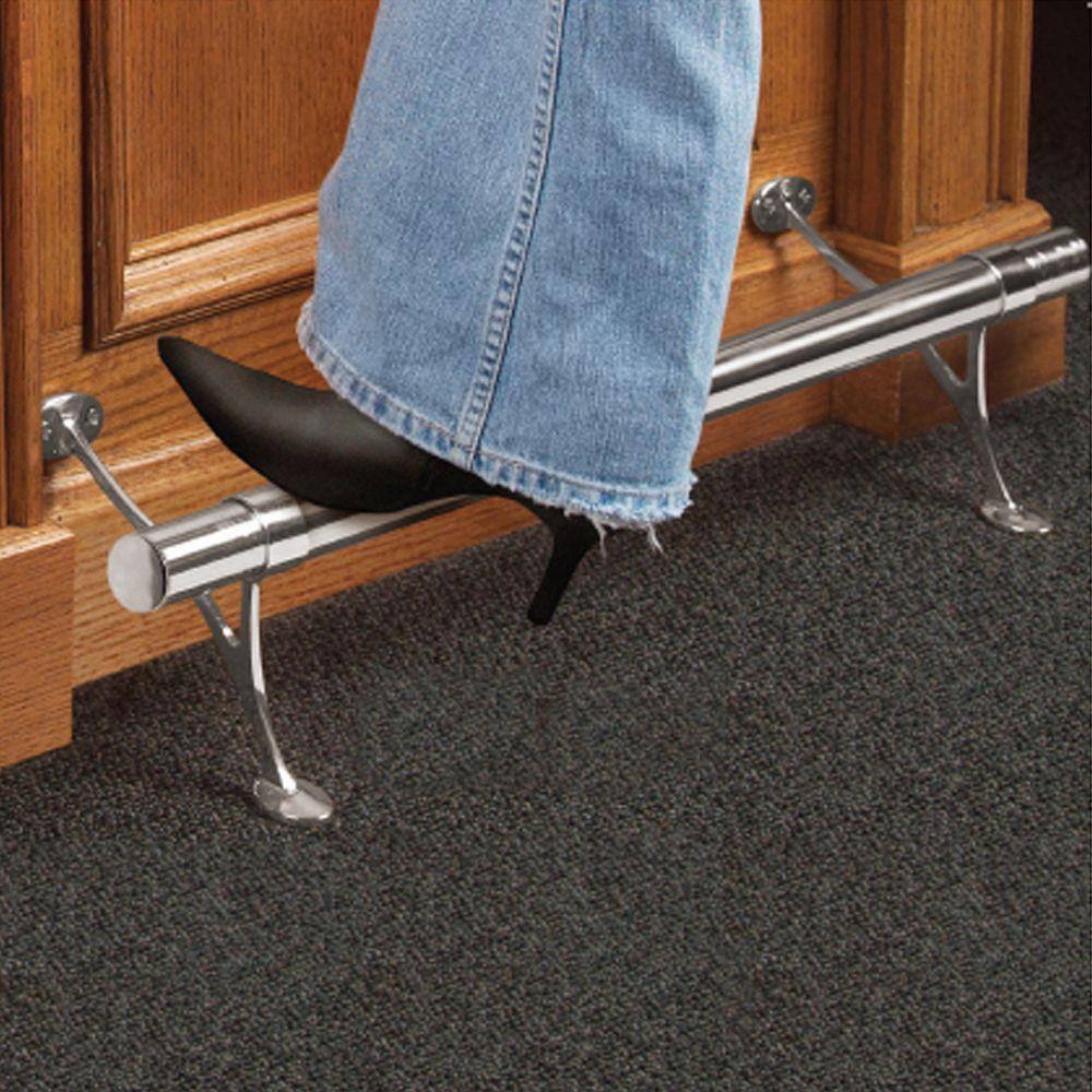 Lido Designs 4 ft. Satin Brushed Solid Stainless Steel Bar Foot Rail Kit