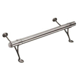 Lido Designs 4 ft. Satin Brushed Solid Stainless Steel Bar Foot Rail Kit