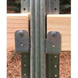 LIFETIME STEEL POST 5 in. x 4 in. x 2 in. LTP Galvanized Steel Rail Support Clips (6-Pack)