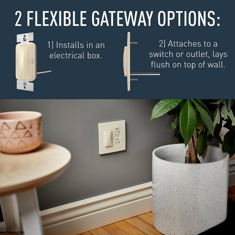 Legrand radiant with Netatmo Surface Mount Smart Gateway Hub, Light Almond