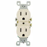 Leviton 15 Amp Residential Grade Grounding Duplex Outlet, Light Almond (10-Pack)
