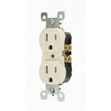 Leviton 15 Amp Residential Grade Grounding Duplex Outlet, Light Almond (10-Pack)