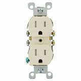 Leviton 15 Amp Tamper-Resistant Duplex Outlet, Light Almond (10-Pack)