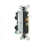 Leviton 15 Amp Tamper-Resistant Combination Switch/Outlet, Light Almond