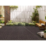 Tidoin Outdoor 1 ft. x 1 ft. Composite Deck Tile in Light Coffee(35 Per Box)
