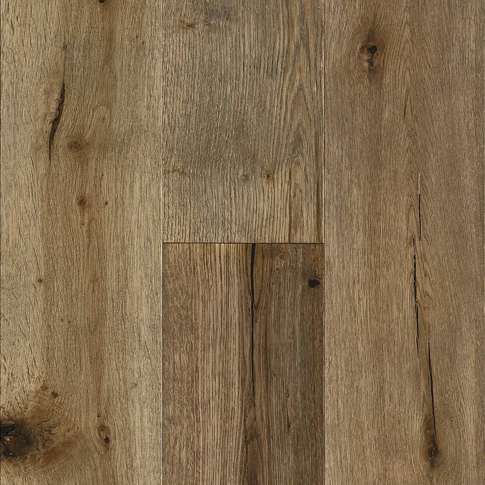 Bruce Time Honored Light Gray Oak 3/8 in. T x 7.3 in. W Click Lock Wire Brushed Engineered Hardwood Flooring (32.6 sq.ft./ctn)