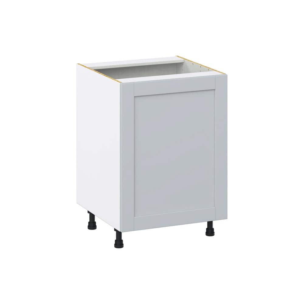 J COLLECTION Cumberland Light Gray Shaker Assembled Sink Base Kitchen Cabinet w/ Full Height Door (24 in. W x 34.5 in. H x 24 in. D)