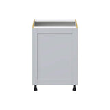 J COLLECTION Cumberland Light Gray Shaker Assembled Sink Base Kitchen Cabinet w/ Full Height Door (24 in. W x 34.5 in. H x 24 in. D)
