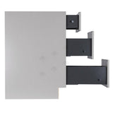 LIFEART CABINETRY Anchester Assembled 21x34.5x24 in. Base Cabinet with 3 Drawers in Light Gray