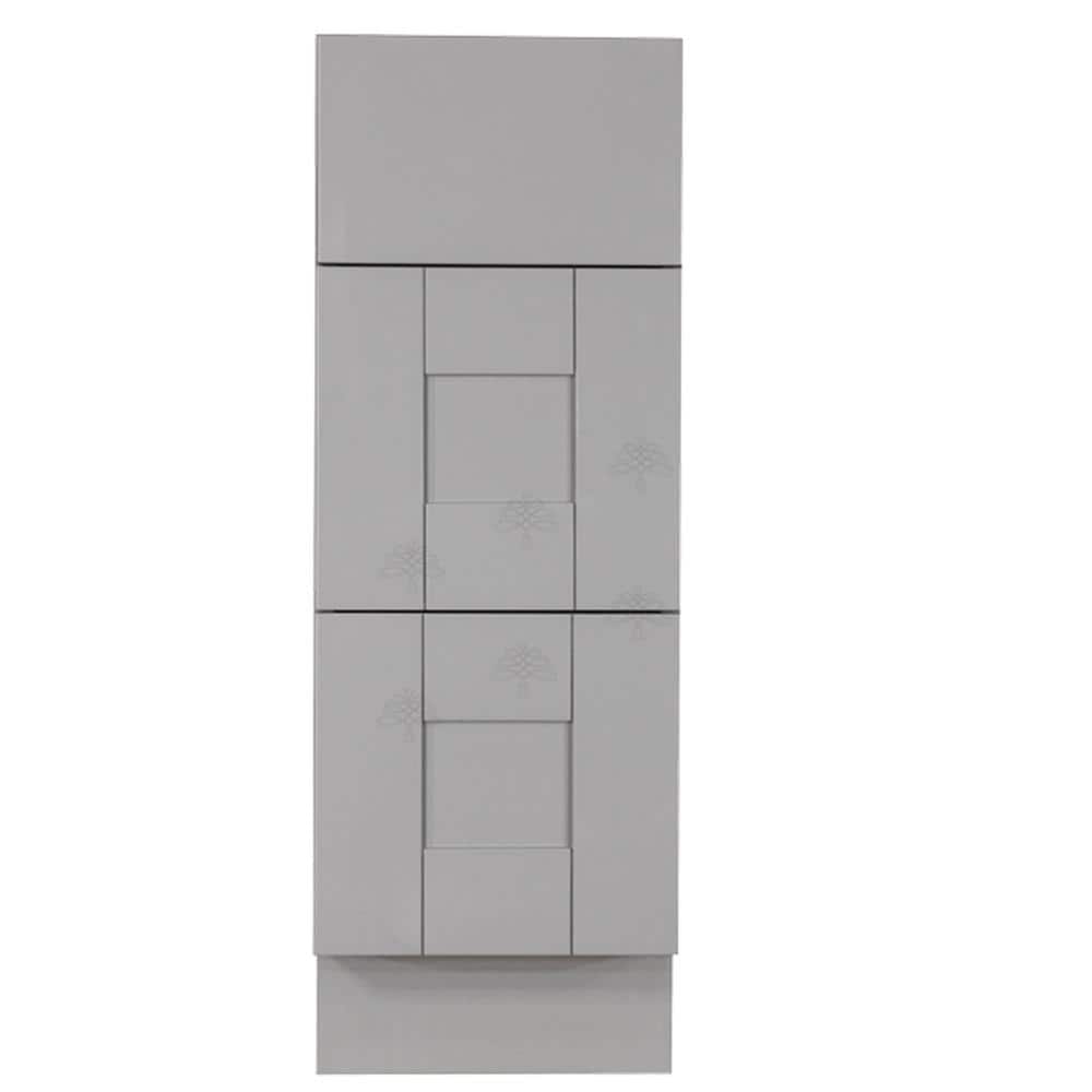 LIFEART CABINETRY Anchester Assembled 21x34.5x24 in. Base Cabinet with 3 Drawers in Light Gray