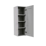 LIFEART CABINETRY Anchester Assembled 12x42x12 in. Wall Cabinet with 1 Door 3 Shelves in Light Gray