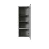 LIFEART CABINETRY Anchester Assembled 12x42x12 in. Wall Cabinet with 1 Door 3 Shelves in Light Gray