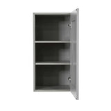 LIFEART CABINETRY Anchester Assembled 21x30x12 in. Wall Cabinet with 1 Door 2 Shelves in Light Gray
