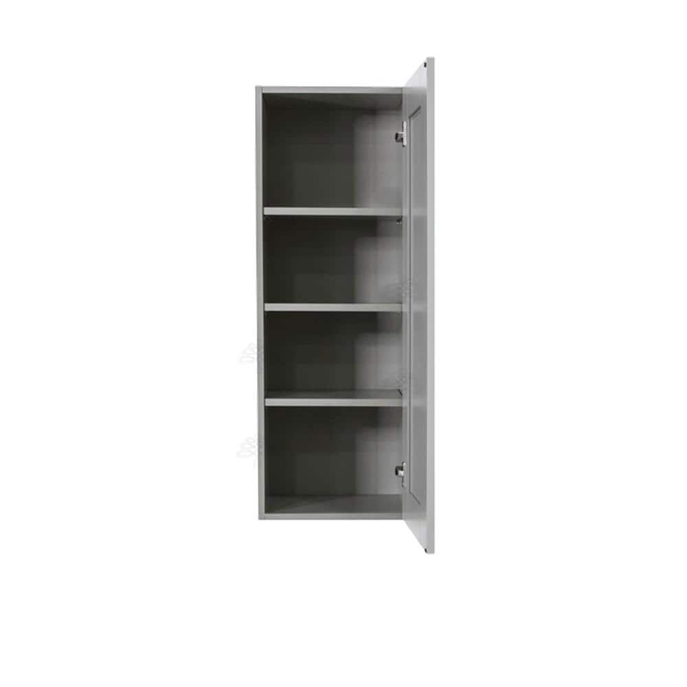 LIFEART CABINETRY Anchester Assembled 21x42x12 in. Wall Cabinet with 1 Door 3 Shelves in Light Gray