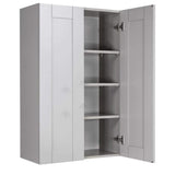 LIFEART CABINETRY Anchester Assembled 24x42x12 in. Wall Cabinet with 2 Doors 3 Shelves in Light Gray