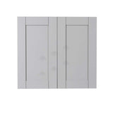 LIFEART CABINETRY Anchester Assembled 33x30x12 in. Wall Cabinet with 2 Doors 2 Shelves in Light Gray