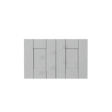 LIFEART CABINETRY Anchester Assembled 36x15x24 in. Wall Cabinet with 2 Doors No Shelf in Light Gray