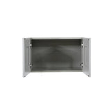 LIFEART CABINETRY Anchester Assembled 36x15x12 in. Wall Cabinet with 2 Doors No Shelf in Light Gray