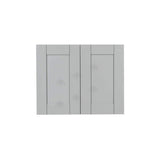 LIFEART CABINETRY Anchester Assembled 36x21x24 in. Wall Cabinet with 2 Doors 1 Shelf in Light Gray