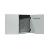 LIFEART CABINETRY Anchester Assembled 24x18x12 in. Wall Diagonal Cabinet with 1 Door in Light Gray