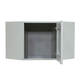 LIFEART CABINETRY Anchester Assembled 24x18x12 in. Wall Diagonal Cabinet with 1 Door in Light Gray