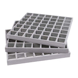 Wellco Fiberglass Molded Grating Composite for Floors Outdoor Drain Cover, 1.5 x 1.5 x 1 in., 10.6 x 10.6 in., Gray, Gritted