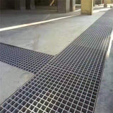 Wellco Fiberglass Molded Grating Composite for Floors Outdoor Drain Cover Deck Tile, 1.5x1.5x1in, 2x2ft, Gray, Gritted