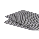 Wellco 1.68 ft. x 3.35 ft. x 2 in. Fiberglass Molded Grating, 2 in. x 2 in. x 2 in., Gray, Resin Paver