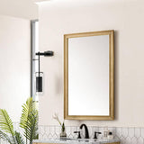 James Martin Vanities Glenbrooke 26" x 40" Rectangular Vanity Mirror in Light Natural Oak
