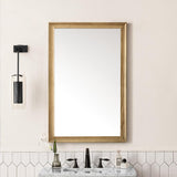 James Martin Vanities Glenbrooke 26" x 40" Rectangular Vanity Mirror in Light Natural Oak