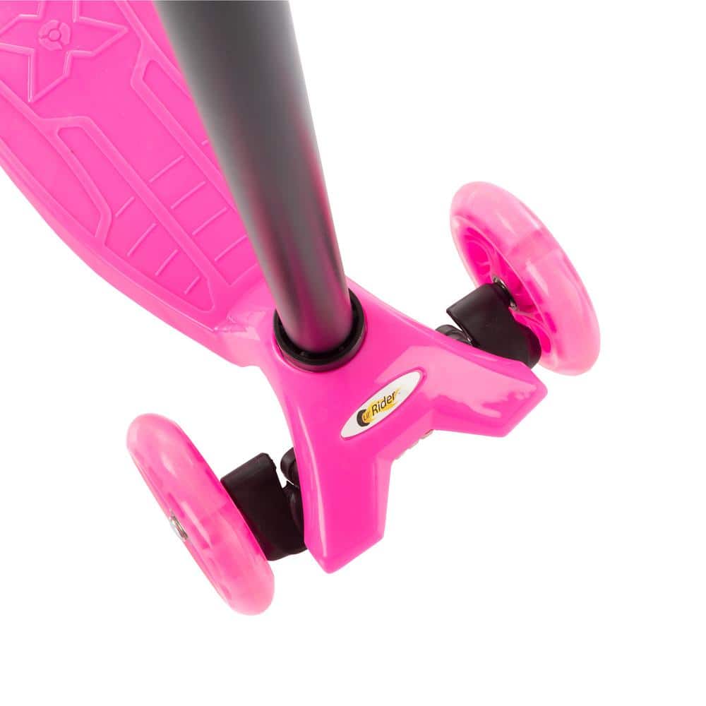 Lil Rider 3-Wheel Pink Kick Scooter with LED Light-up Wheels