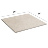 Pietra Limestone White 24 in. x 24 in. x 0.75 in. Stone-Look Porcelain Paver (Case of 2)