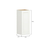 Shaker Full Overlay 12 in. W x 12 in. D x 30 in. H Plywood Assembled Wall Kitchen Cabinet in Linen White