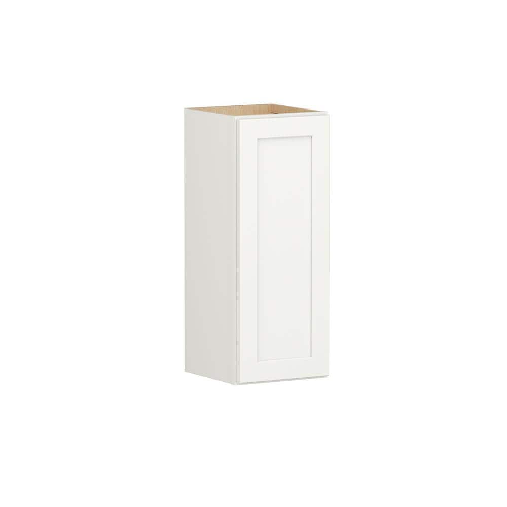 Shaker Full Overlay 12 in. W x 12 in. D x 30 in. H Plywood Assembled Wall Kitchen Cabinet in Linen White