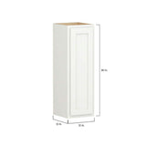 Shaker Partial Overlay 12 in. W x 12 in. D x 36 in. H Plywood Assembled Wall Kitchen Cabinet in Linen White