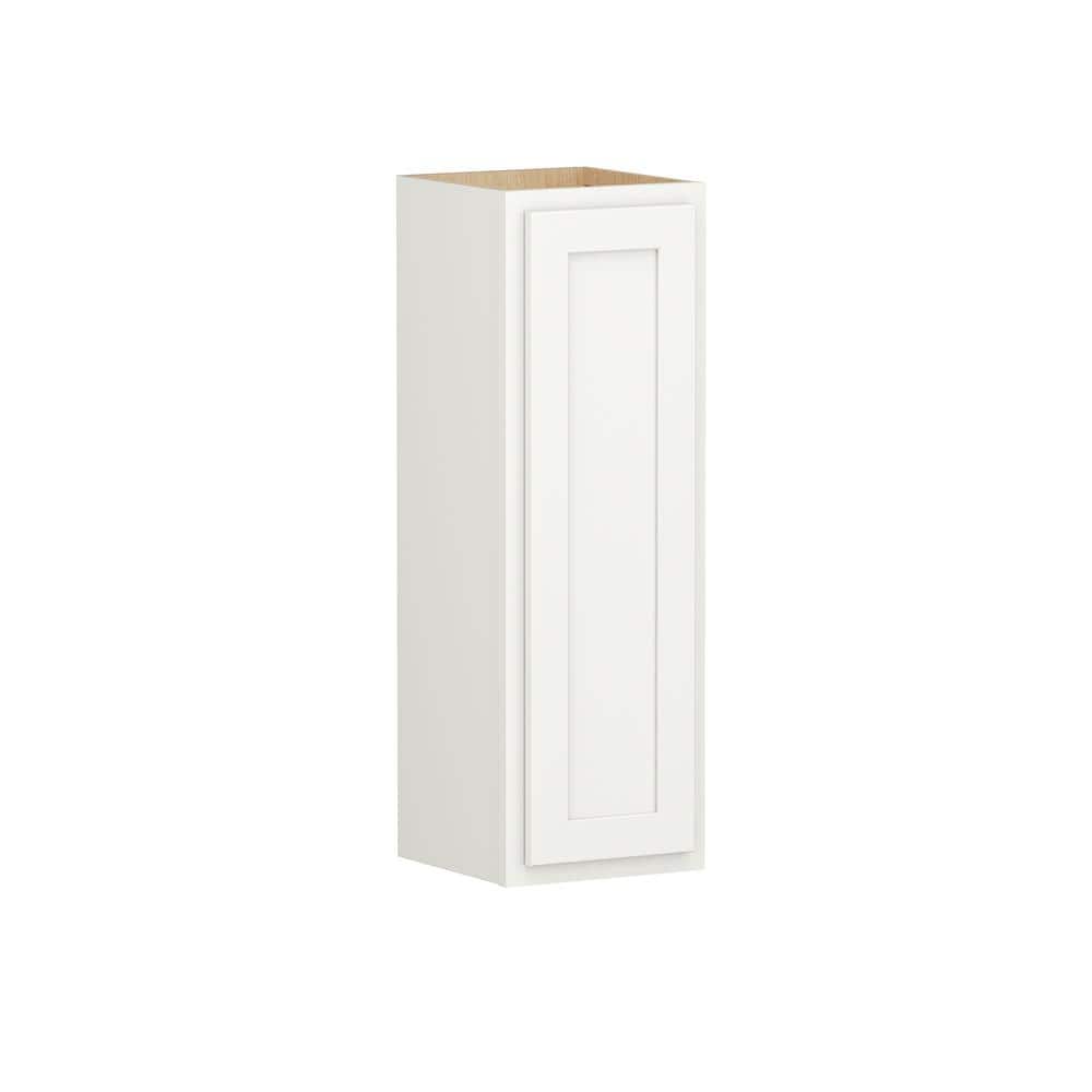 Shaker Partial Overlay 12 in. W x 12 in. D x 36 in. H Plywood Assembled Wall Kitchen Cabinet in Linen White