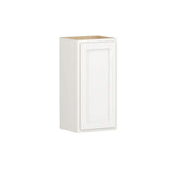 Shaker Partial Overlay 15 in. W x 12 in. D x 30 in. H Plywood Assembled Wall Kitchen Cabinet in Linen White